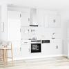 7 Piece Kalmar Glossy White Kitchen Cabinet Set Wood Based Material