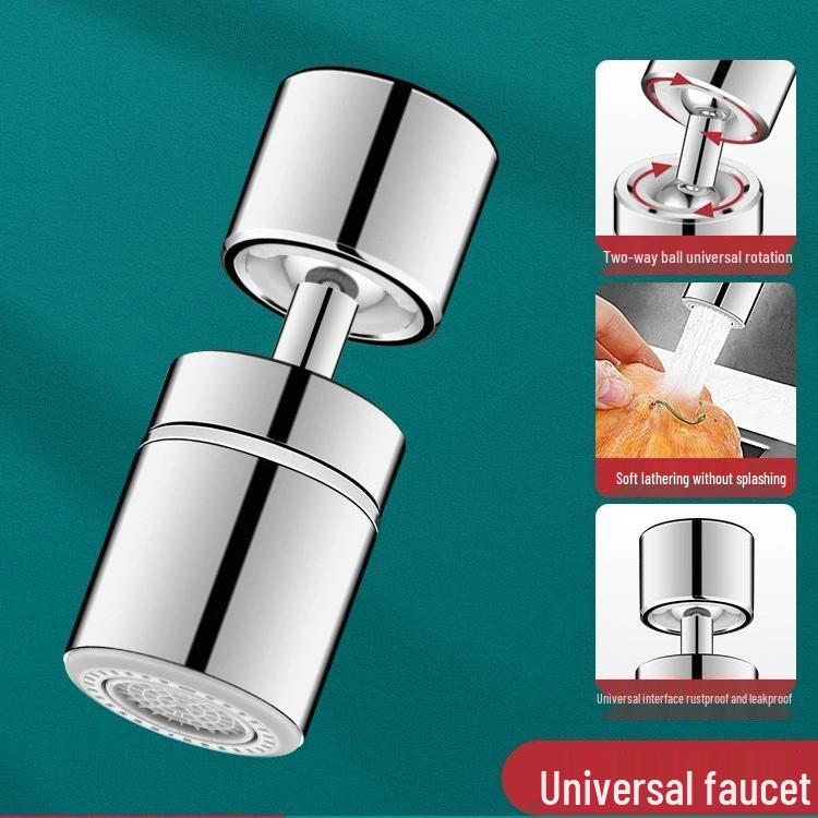 Universal Anti-Splash Faucet Aerator Extension Spout for Washbasins