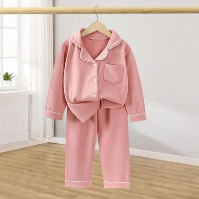 Children's Loose Pajamas Set Autumn and Winter Homewear for Boys and Girls Long-sleeved Two-piece Set