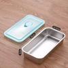 Double Compartment Snack Box Stainless Steel Lunch Box  Travel and Outdoor Campin