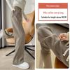 Women's Fleece-Lined Narrow Leg Trousers - Autumn/Winter 2024 Wide Leg Petite Sport Casual Pants