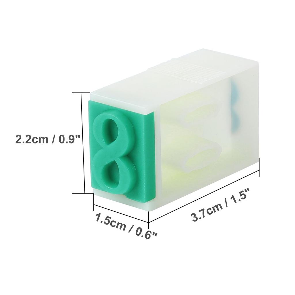 Uxcell Removable Number 1 Character Digit Combination Number Custom Number Stamps Stamps, Set, Rubber, 0-9 Stamps, Stamps,