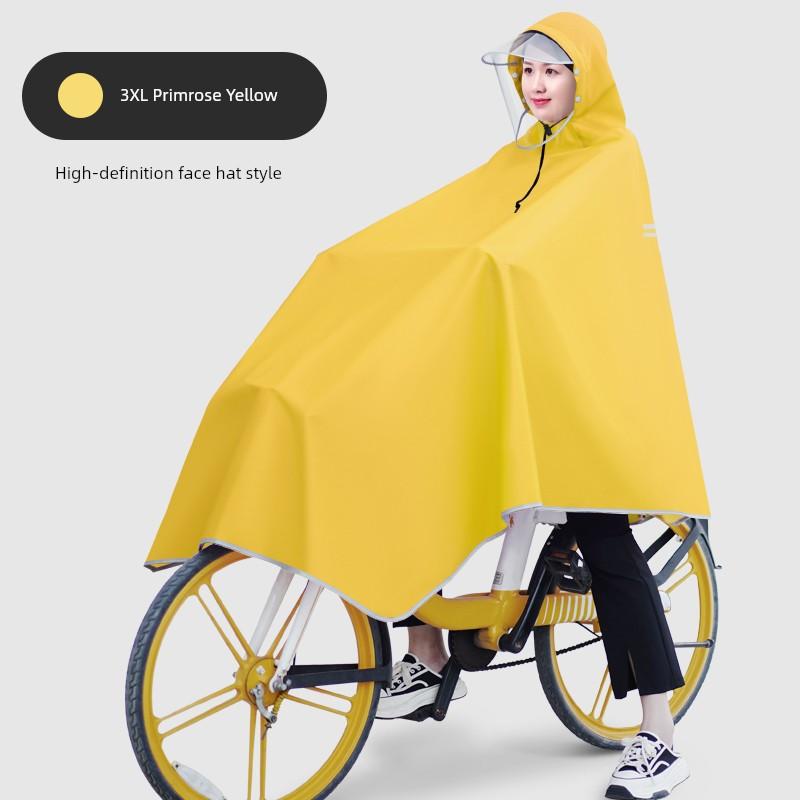 Bicycle Raincoat for Students Men and Women Electric Bicycle Driving Special Long Full Body Rainproof Poncho