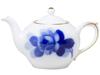 Okura Art China Blue Rose Made In Teapot Approx. 570cc Japan 66B / 8211 Direct from Japan