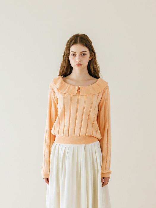 TINKNIT Frill Knit_Coral