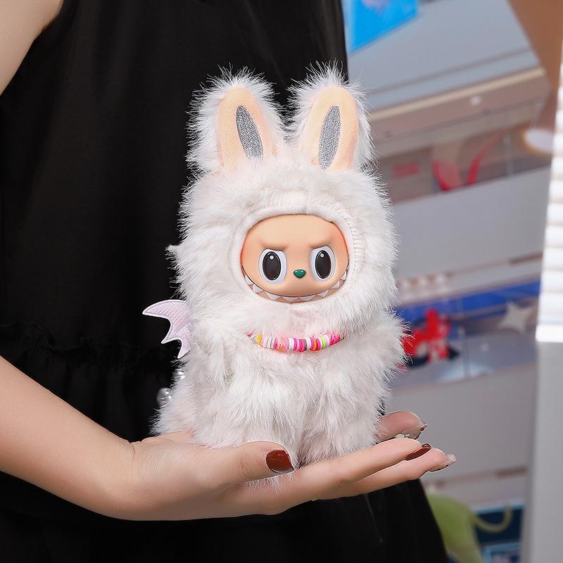 15 17cm For Labubu Dukke Plysj Antrekk Klær Stor Leder Dinosaur Vinger Totoro Baby Hai Søte Klær Dukkehus Tilbehør