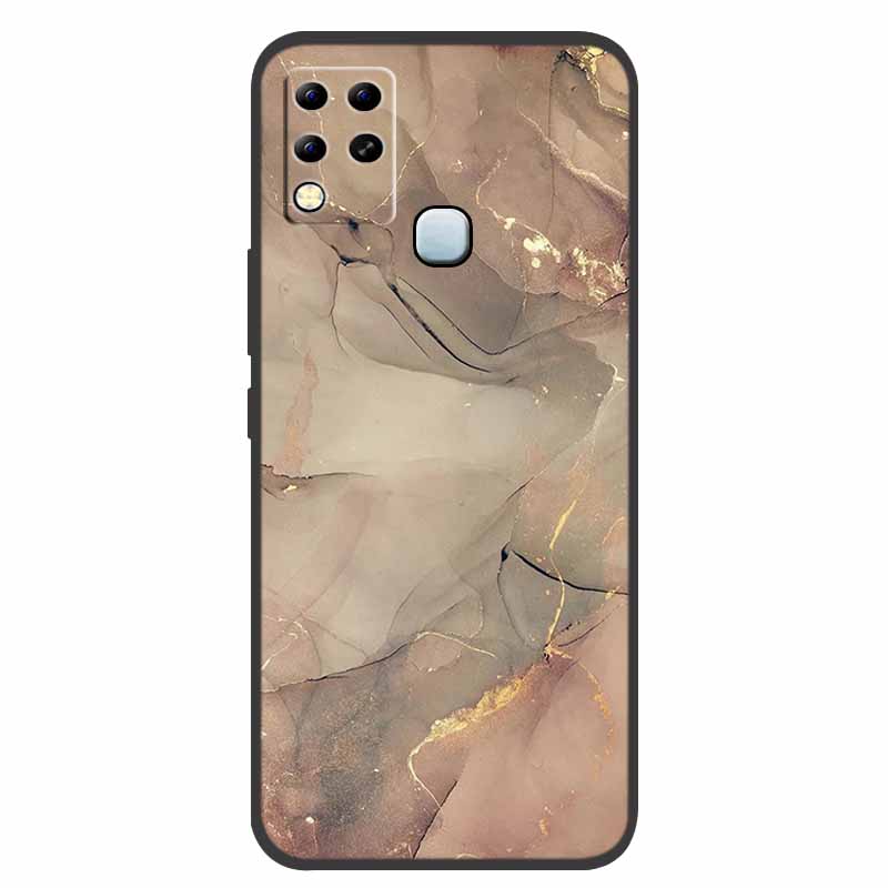 For Infinix Hot 11 G37 Case X689F Marble Silicone Protective TPU Soft Back Cover for Infinix Hot11 G37 128GB Funda Cartoon Coque