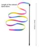 Pet Cat Toys Cute Funny Rainbow Strips Stick Cat Teaser Wand  Pet Toys for Cats Interactive Toys Cat Supplies Pet Products