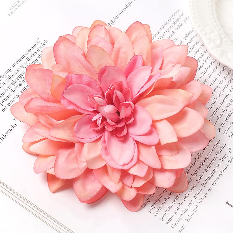 3Pcs Artificial Snowy Flower 11cm Silk Flower Head Home Decoration Wedding Decor DIY Bridal Chest Flower Party Accessories