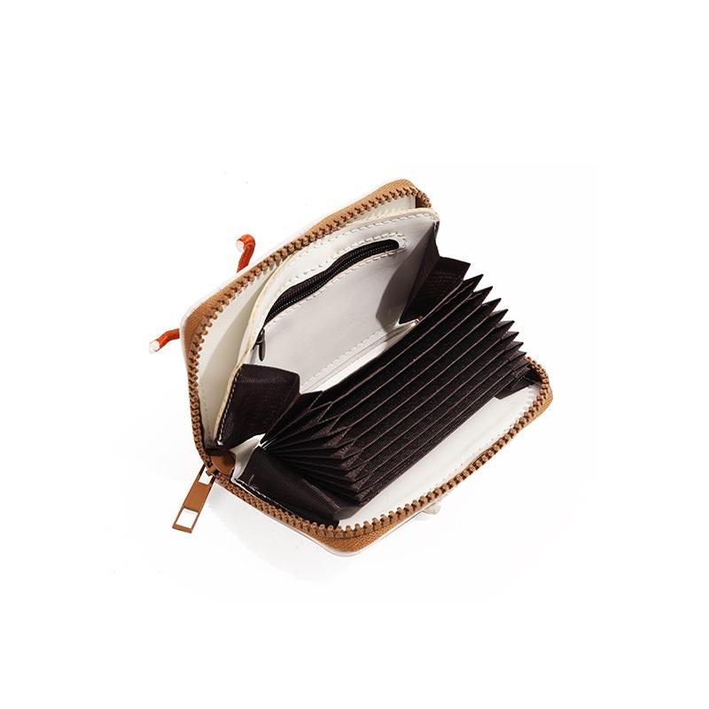 New INS style Korean style short zipper multi-card slot wallet cute girly niche design card holder