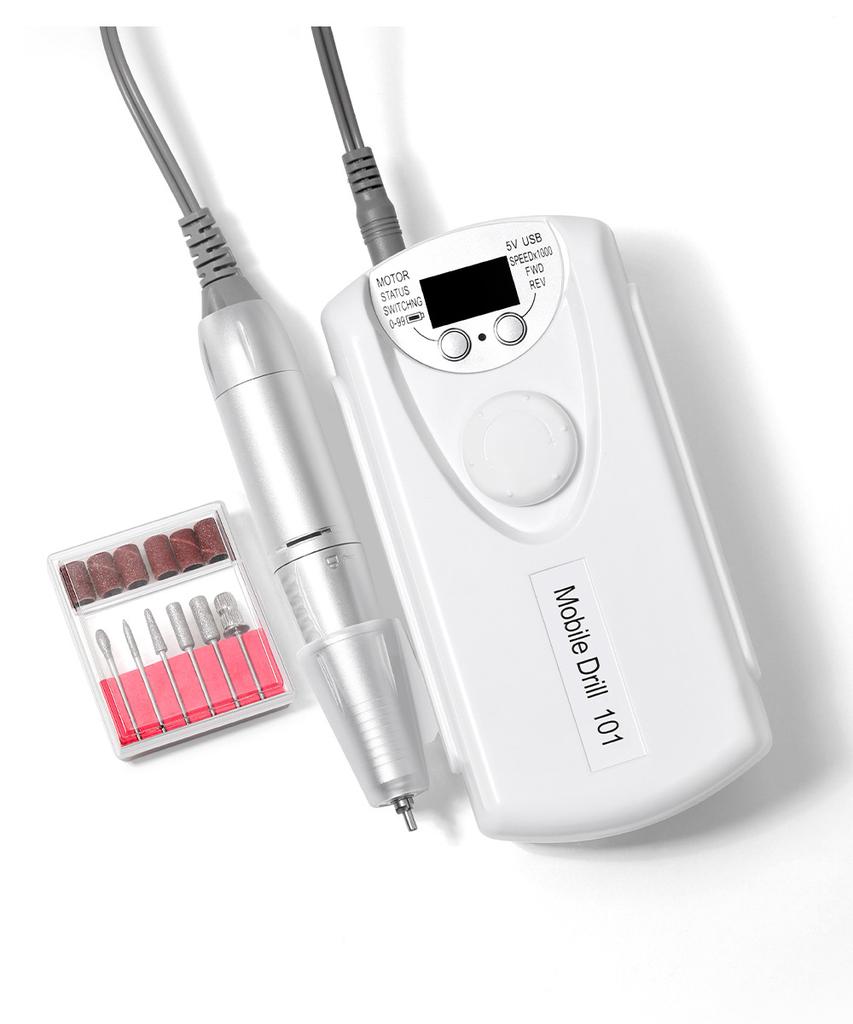 Echipament electric pentru unghii, mașină de îndepărtare a unghiilor reîncărcabilă, biți înlocuibil, instrument de manichiură pentru pile de unghii LCD, potrivit pentru acasă