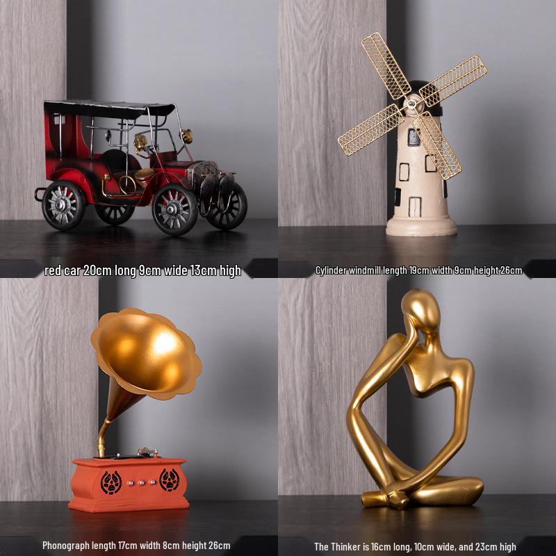 Retro Violin Ornament: Creative Minimalist Home Accessory for Living Room, TV Cabinet, or Bookcase.