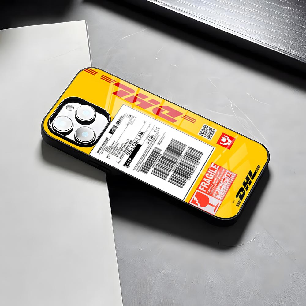 

D-DHL Express Phone Case For IPhone 17 Pro Max 15 Pro 16 14 Plus 12 13 Mini 11 Pro Shockproof Glass Cover iPhone16ProMax