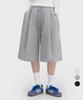 LEMAIN SECOND Bermuda Deep One-Pleat Half Sweat Shorts_3 Colors