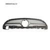 Compatible Grille for 2022+ Mercedes-Benz C-Class W206, Full Star Style, Black/Silver, with Camera