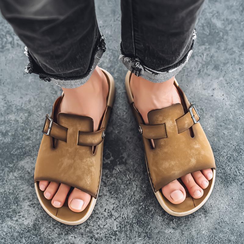 Fashion Trendy Men's Summer Shoes Luxury  Designer Comfortable Style Daily Streets Leisure Beach Walking Quality Slippers Hot