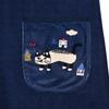 Apron Patchwork Apron 236654 Blue [Kusuguru Japan] M-L