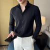 2026 Spring Summer Men Shirt Men's Casual Loose Korean Style Shirts Male Trendy Long-Sleeved Buttoned Shirts Male Top Fashion