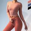 Women's High Waist Seamless Yoga Pants - Peach Butt Lifting, Quick-Drying, Tight Fit with Cutouts