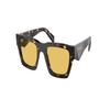 Prada Sun Protection Eye Protection Acetate Frame Irregular Sunglasses Men's Brown