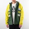adidas Men's Casual Sports Color-Blocked Hooded Jacket Green