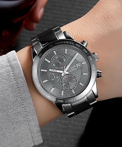 Seinteuseukoteuleondeon St3055M Chronograph Men'S Metal Watch