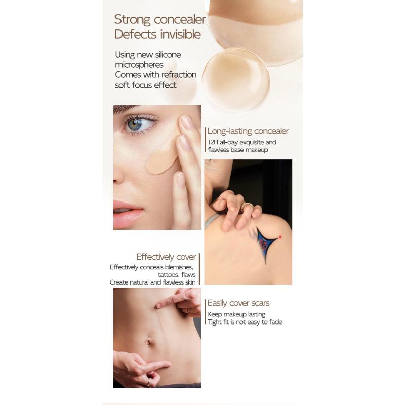HD Concealer Spot Pockmarks Black Circles Natural Concealer Fixed Makeup Not Stucking Foundation