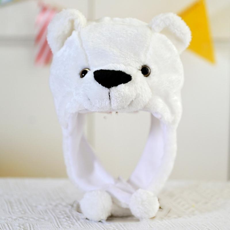 Kids Animal Hat Bomber Hat Trapper Hat Animal Earflap Hat Drama Props For Kid Rabbit Pig Raccoon Rooster Frog