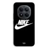 Etui na telefon - MANIACASE - Xiaomi Redmi Note 15 Pro 5G - Silikon TPU - Czarne - Białe logo Nike