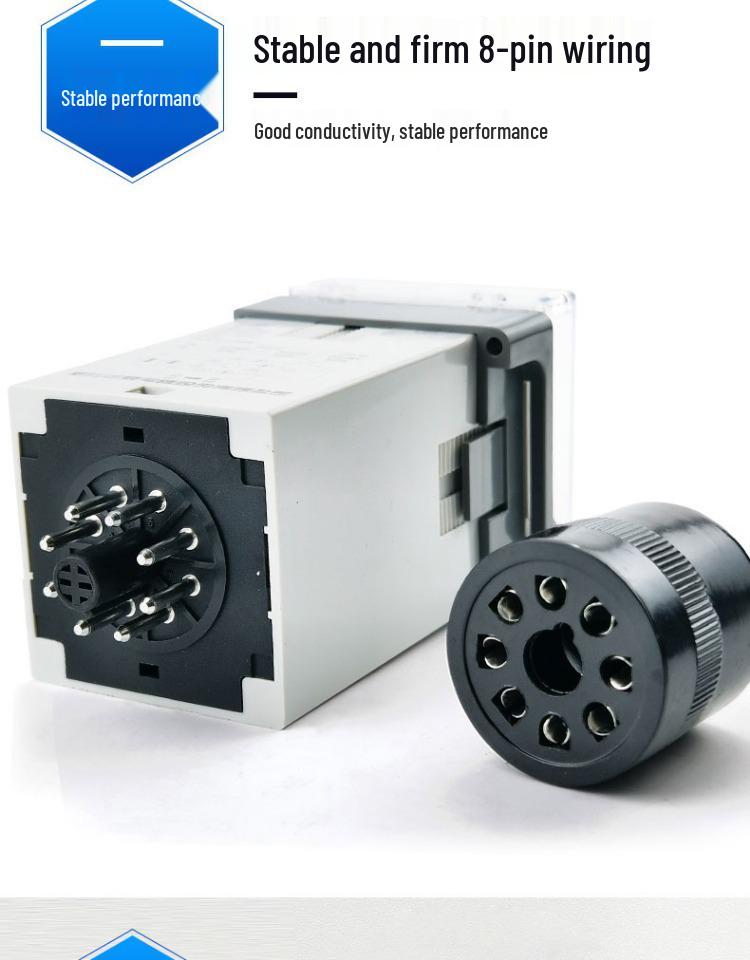 JSS48A-S/2Z Digital Cyclic Time Relay with Display, Energization Delay, AC/DC 24V-48V/220V/380V