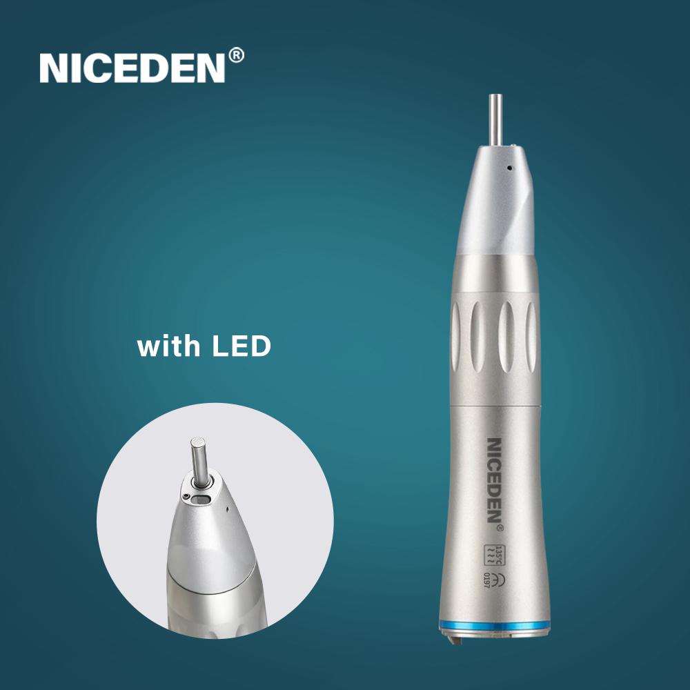 Dental Fiber Led Straight Handpiece XSG65L/X65L/X65 1:1 Blue Ring Internal/external Water Spray Irrigation Electric Micromotor