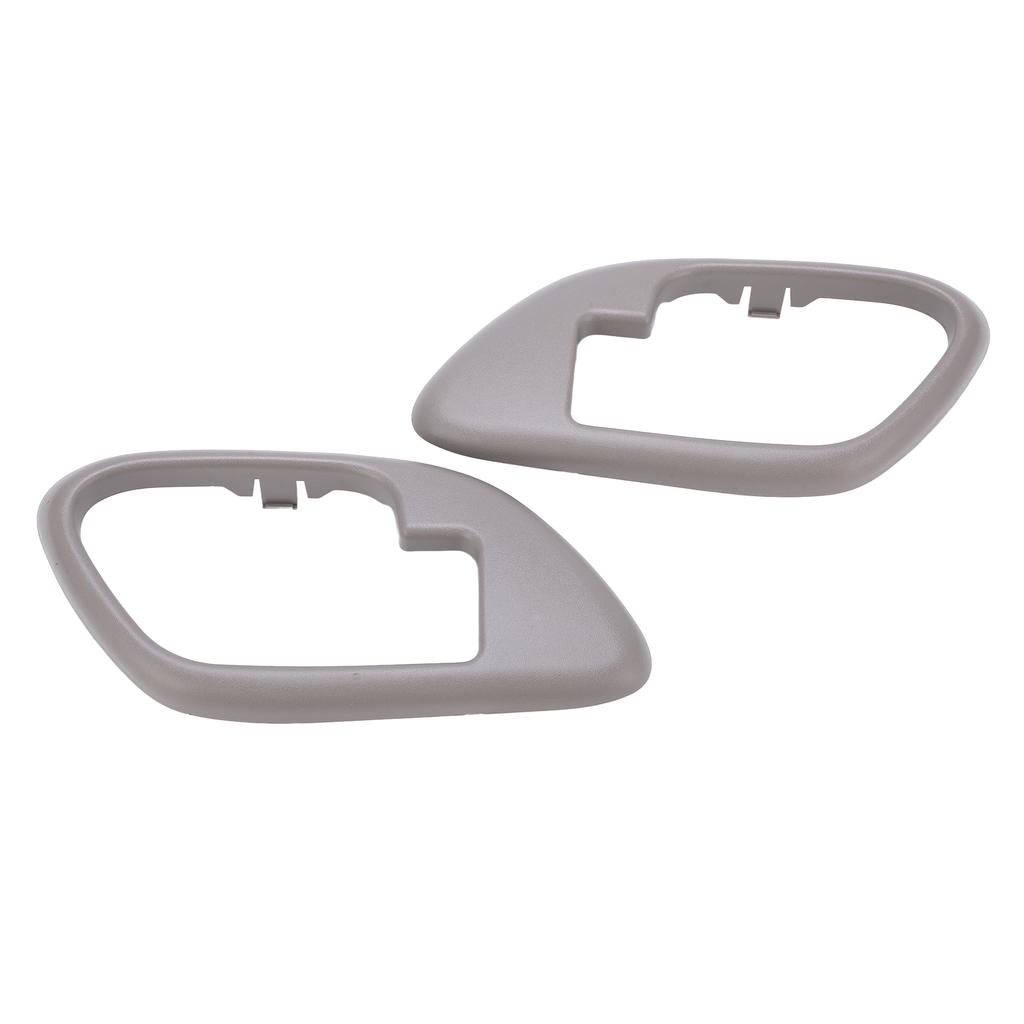 2Pcs Car Interior Handle Inside Door Decoration Grey Set Kit Replacement for Cadillac Escalade