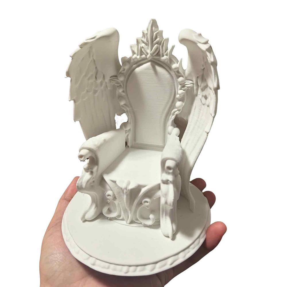

3D Printed Throne of Angels with Wings for Bjd 1/12 Scale Doll Home Accessories Aesthetic Room Decor белый
