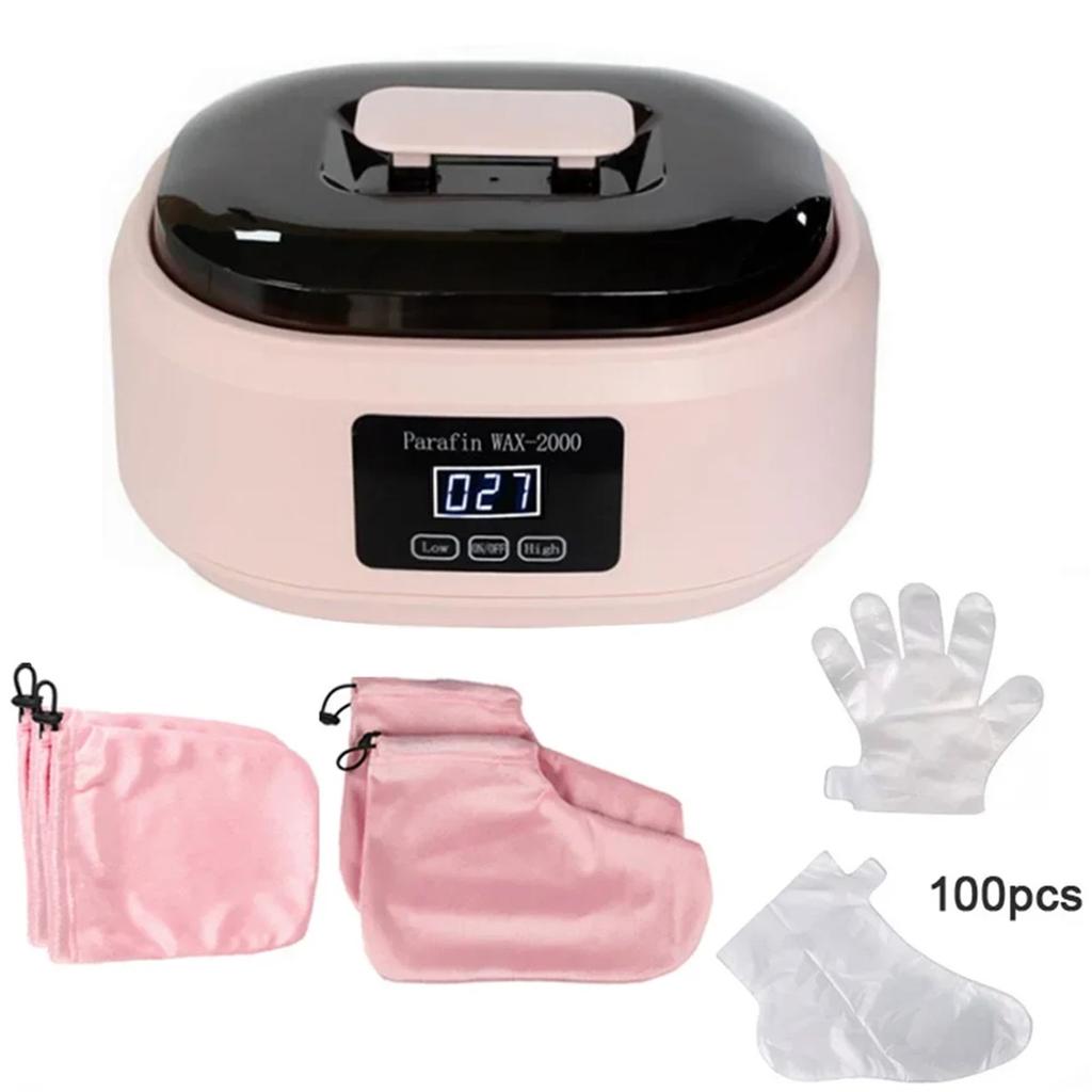 2L Paraffin Wax Machine Paraffin Bath Kit Wax Melts for Feet and Hand Paraffin Wax Warmer Foot Mask Moisturizing Socks