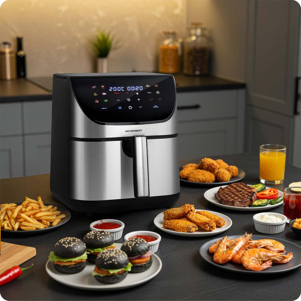 Air Fryer 8L Berdsen 1700W Bd-659 Silver