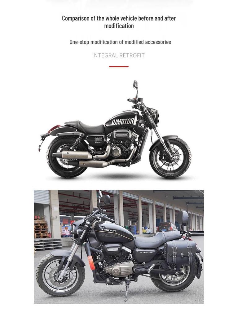 Retro Rear Backrest & Anti-Fall Guard for Qianjiang Flash 300S Motorcycle