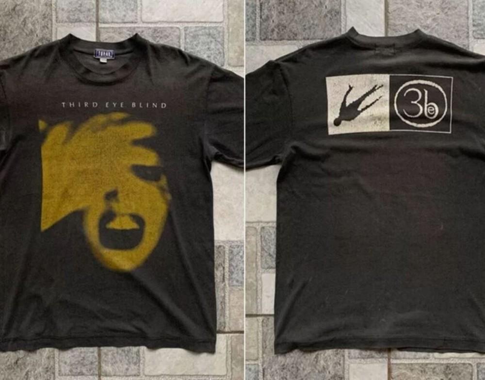 Third Eye Blind Band Tee Shirt Self Titled Album 2 sided black T shirt M