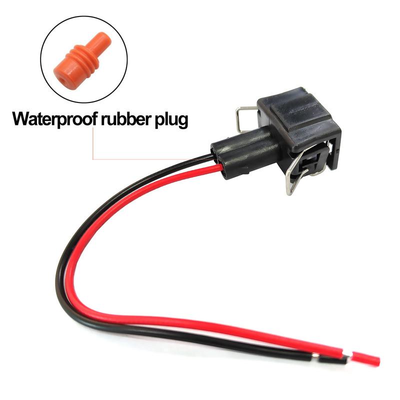 2x For VW Transporter T4 Front Rear Fog Light Lamp Bulb Connector 2pin Plug Female Adapter Harness Prewired Wiring 357972752