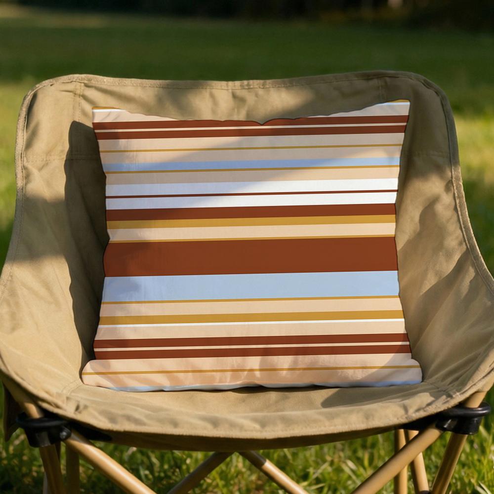 neat straight line Cushion Cover Soft Reversible Durable Pillow Cover MultiScene Use for Home Car Daily Comfort