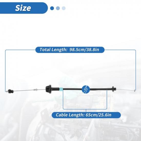 98.5cm/38.8in Throttle Cable for LS1 LSX LS Drive By Cable Accelerator Linkage
