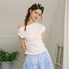 Deondeulob Dd_Off-Shoulder Waist Top_2Color