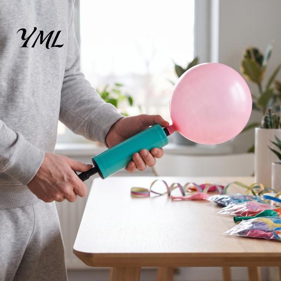 Easy to Use Balloon Pump 5Pcs Portable Pump, Two Way Dual Action Inflator, Compact Inflator Hand Held Manual Air for Birthday, Anniversary,