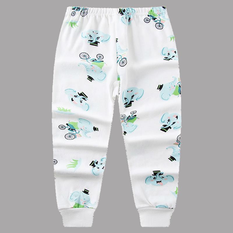 Kids' Cotton Autumn Pajamas: Solid Color Pants for Boys and Girls, Baby & Toddler Base Layer