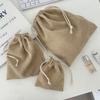 Corduroy Solid Color Makeup Bag Set: Large Capacity, Drawstring Closure, Three Pieces