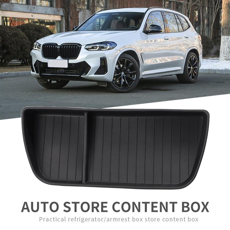 Dashboard Storage Box for BMW X3 X4 2020 ~ 2025 M Center Console Hidden Tray Behind Screen Accessories Silica Gel