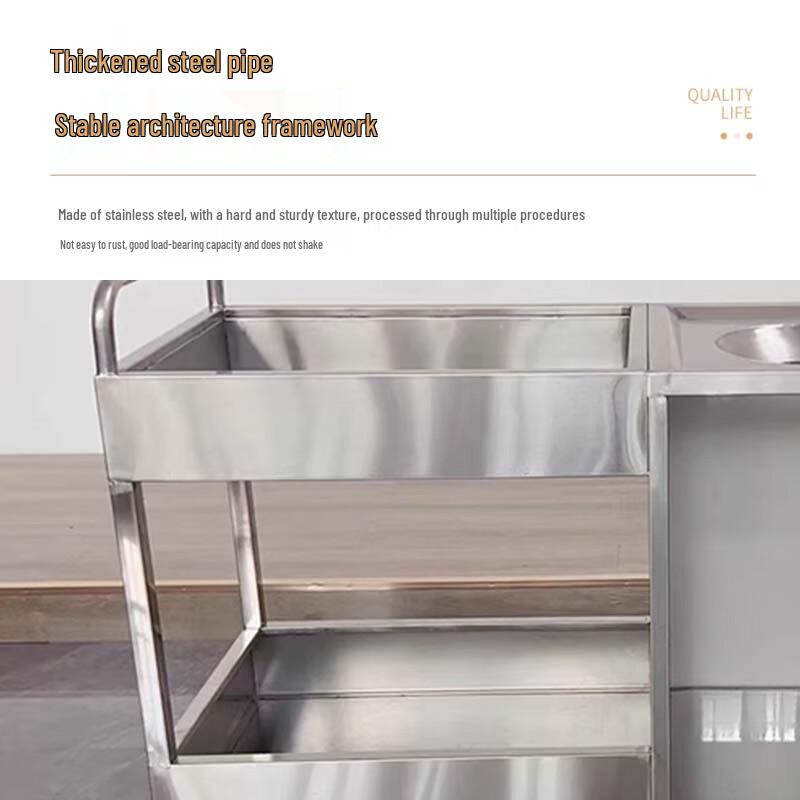 Sule Stainless Steel Waste Collection Cart