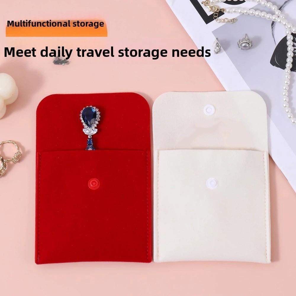 Foldable Necklace Ring Packing Bag Small Earrings Organizer Mini Jewelry Display Bag  Women