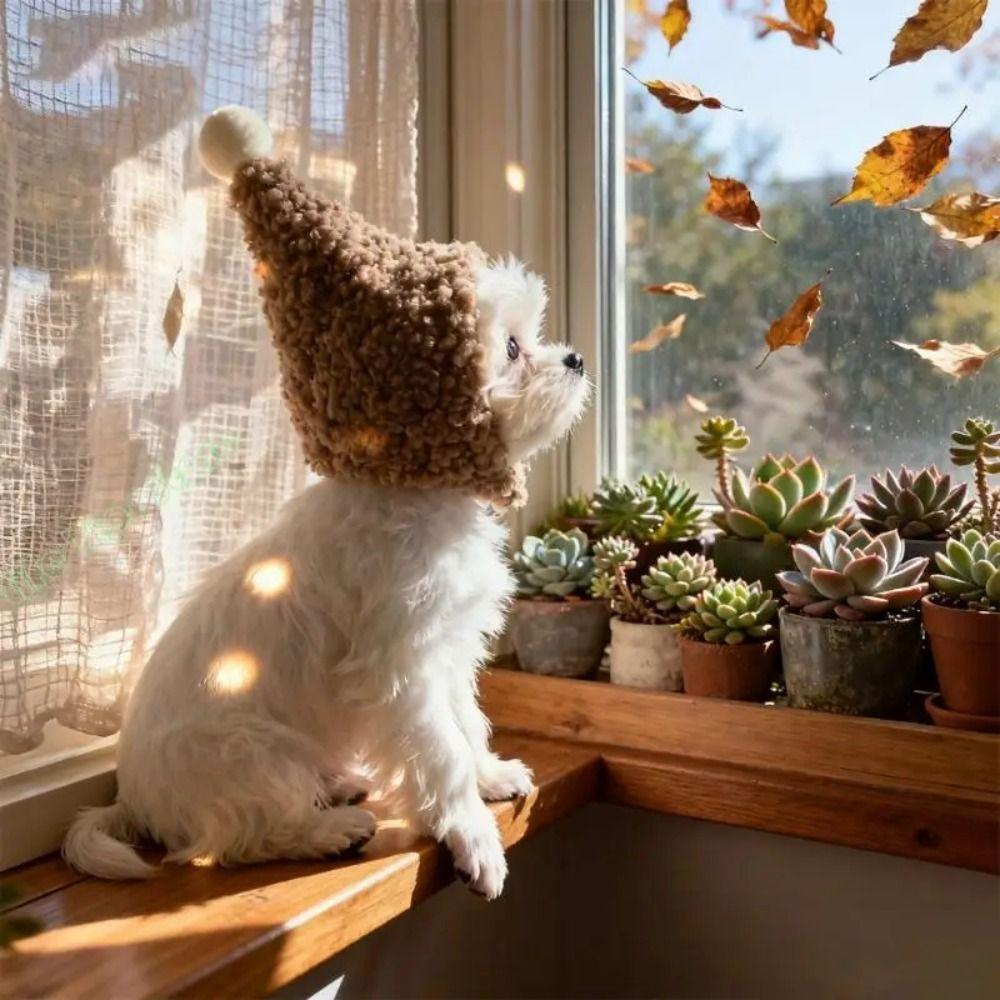 Soft Winter Pet Hat Warm Pet Transformation Hat Funny Pet Head Cover  Dress Up