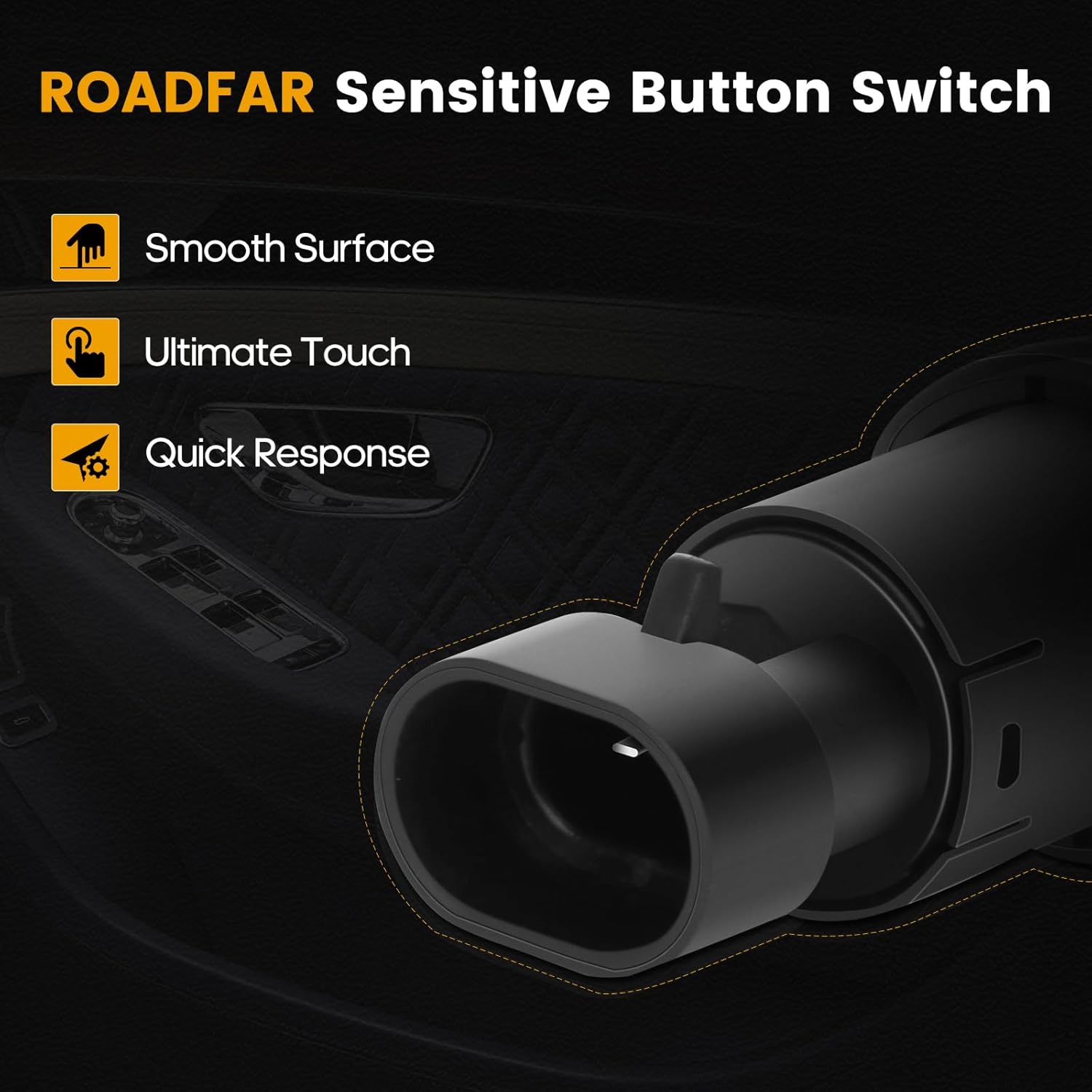 

ROADFAR Rear Lift gate Window Glass Release Switch Window Glass Release Switch Tailgate Window Switch fits for 07-14 for GM for STahoe for Yukon for