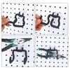 Black Pegboard Hooks Heavy Duty Power Tool Holder Wall Mounted Holder Hanger Rack Electric Drill Hook Tool Wall Organizer